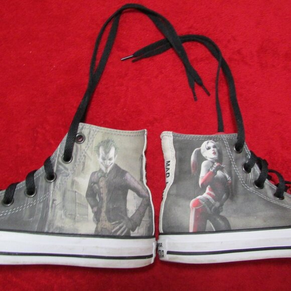 Converse Shoes - Converse Harley Quinn Joker Mad Love Chuck Taylor All Star Sneakers High Top